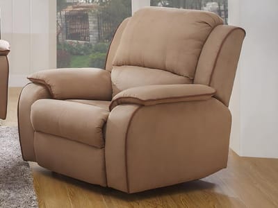 Vente-unique Relaxfauteuil microvezel HERNANI - Taupe
