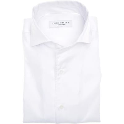 John Miller Overhemd Exceptional Slim Fit Wit / male