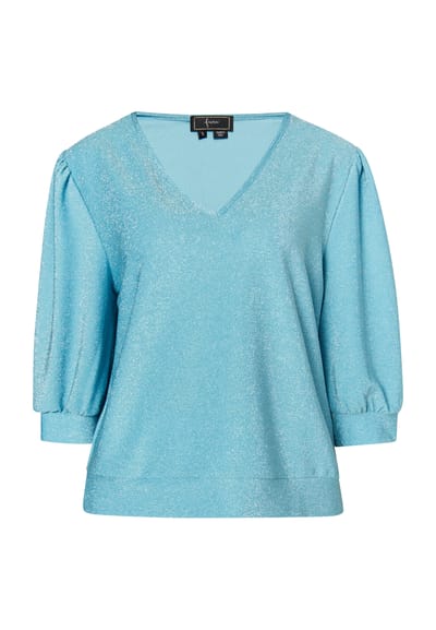 Faina Glitter Shirt Dames aqua