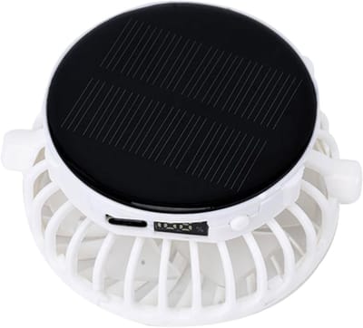 VHV - Campingventilator - campingventilator met lamp - USB oplaadbaar, stil - voor camping, tent, caravan