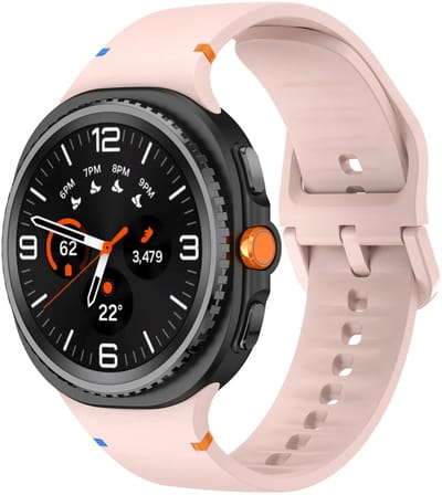 Strap-it Siliconen bandje met gespsluiting geschikt voor Samsung Galaxy Watch 9 (40/44mm) / Watch 8 (40/44mm) / 8 Classic (46mm) - roze