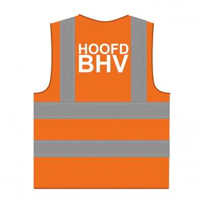 Hoofd BHV hesje RWS oranje
