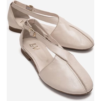 Fable Leren Ballerina met Zijuitsnijding