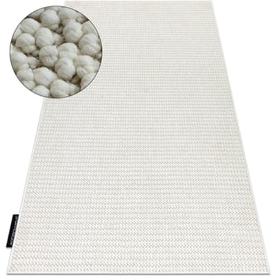 Kleden Rugsx Tapijt CASABLANCA LOOP wit, lus, zacht 60x100 cm