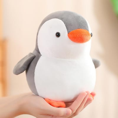 10-30cm Kawaii Cartoon Kleurrijke Pinguïn Pluche Pop Kussen Blauw Zwart Roze Dier Pluche Speelgoed Huisdecoratie Cadeau Voor Jongens Meisjes 10cm short hair
