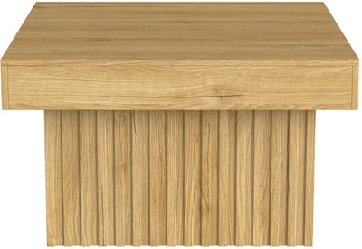 REDOM Salontafel 79x79x46 cm – Natuurlijk houtlook, PB tafelblad en MDF onderstel, krasbestendig en onderhoudsarm