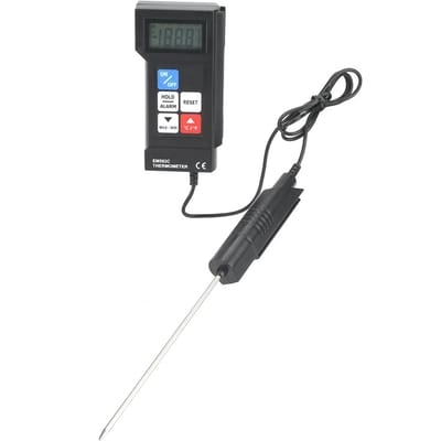 EM502C Professionele Digitale Elektronische Thermometer Voedselthermometer Met Sonde wit