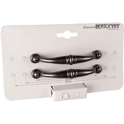 Bertomani Meubelgreep 2022 - Oud Ijzer - 96mm - 2 Stuks