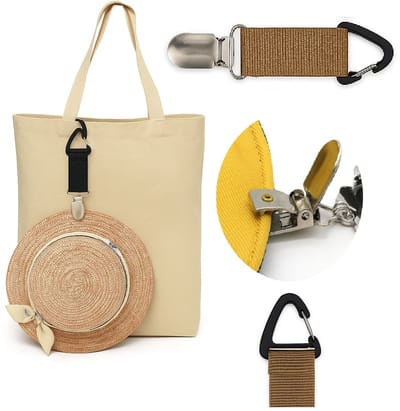 Hoed Clip I Kleding Clip I Tashanger I Tassenhanger I Accessoire Clip I Beige