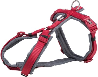 Trekking Harnas - Honden Tuigje - Outdoor Wandelen - Verstelbaar Nylon - XL 80-97cm - Rood Grafiet