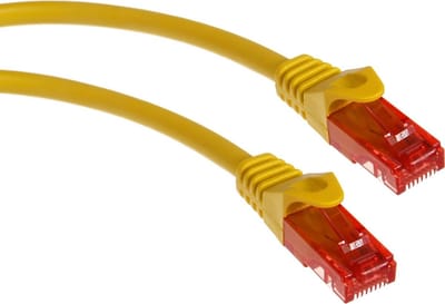 Lan pro netwerkkabel ethernet RJ45 utp CAT6 1m Maclean MCTV-301 Y
