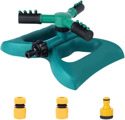 Gazon sprinkler - Tuingirrigatie systeem - Uniforme bewatering - 360 graden rotatie - 27.7 x 18.5 x 7.2 cm - Blauw