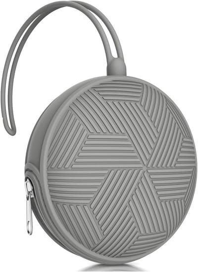 SnelShoppen - Silicone Fopspeenhouder Case Grijs - Veilig, Hygiënisch en Handig voor Fopspeentjes - Geschikt voor Kinderwagens en Luiertassen - Vaatwa