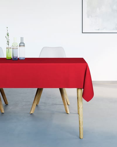Mistral Home - TAFELKLEED - waterafstotend - 150 x 250 cm - effen kleur - rood