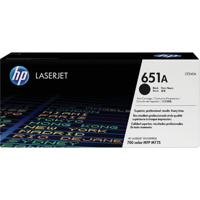 HP CE340A nr. 651A toner cartridge zwart (origineel)