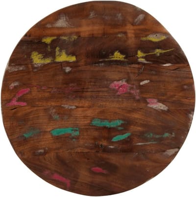 Ronde tafelblad 60 cm massief gerecycled hout 1,5 cm dik