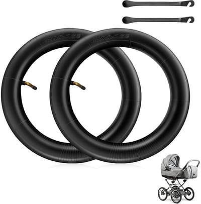 Dailygoody - Kinderwagen Binnenbanden - 10 Inch - Hoogwaardige kwaliteit - 45 graden hoek - Duurzaam en stevig - Geschikt voor kinderwagens - Formaat ..