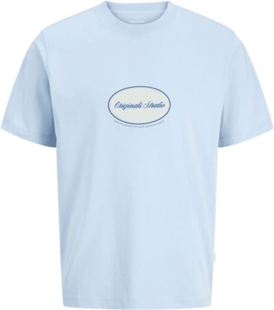 Jack&jone Jornorrebro Graphic Tee Crew Neck Cahmere Blue | Blauw | Maat: S