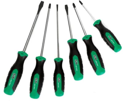 SK-Tools SK01373 Schroevendraaierset – 6-delig – CR-V – Kruiskop & Platkop – Duurzaam & Professioneel