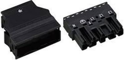WAGO 770-115/K010-165 Netstekker WINSTA MIDI Stekker, recht Totaal aantal polen: 4 + PE 25 A Zwart 1 stuk(s)