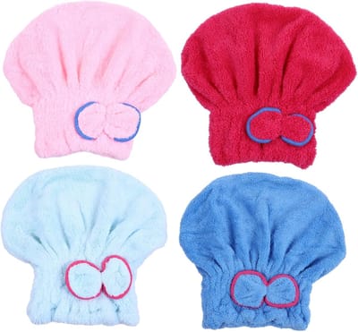 Haardroogkappen Set - Microvezel Haarwikkel - Snel Haar Drogen - Comfortabel Gebruik - 25x23cm - Diverse Kleuren