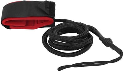 Surfplank Lijn - Voet Touw - Watersport Veiligheid - Verstelbare Band - 2.2 Meter - Zwart Rood
