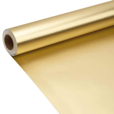 Dailygoods- Cadeaupapier Goud Mat 43 cm x 9 m - Inpakpapier - Effen Kleur - Verpakking - Geschenken - Praktisch zonder knikken - Geschenkpapier