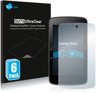 Savvies - Screenprotector voor Bryton Rider S800 - Folie Beschermfolie transparant 6 Stuks