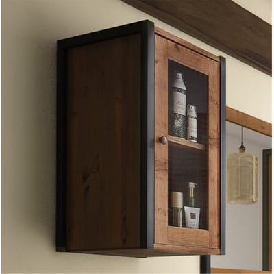Chris-Wandkast - 1 Glasdeur - Eikenlook