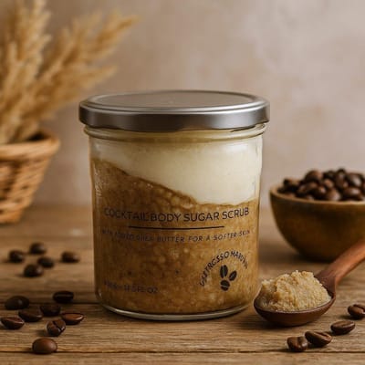 Vegan Cocktail Suiker Body Scrub - Espresso Martini - Geparfumeerd - 300 Gram - Plantaardige Body Scrub