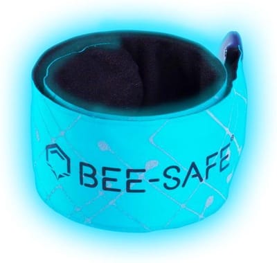 Led Click Band USB | BEE SAFE blue | hardloop verlichting | sportarmband