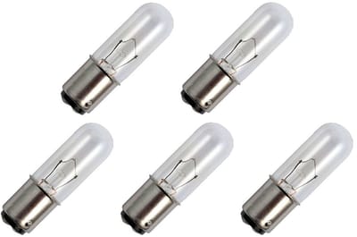 Signaallamp Ba15d 24V 10W - 416 mAh - 5 stuks - T16 Gloeilamp Ø16mm - 54mm - 2500K - Dimbaar
