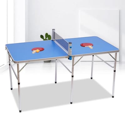 Tafeltennistafel Inklapbaar - Outdoor Sport Tafel - Thuis Sporten - Inclusief Net - 140 x 76 cm - Blauw