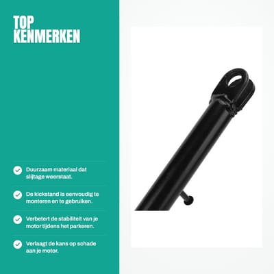 Dailygoods- Kickstand 420mm - Motorstandaard - Duurzaam - Antiroest - Slijtvast - Geschikt voor CRF50/70/110/125cc