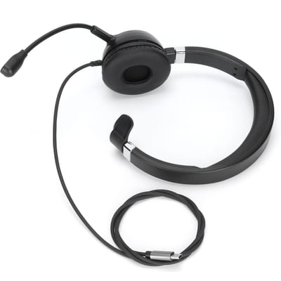 TypeC Enkele Oor Headset Zakelijke Headset met Ruisonderdrukkende Microfoon en o Bediening