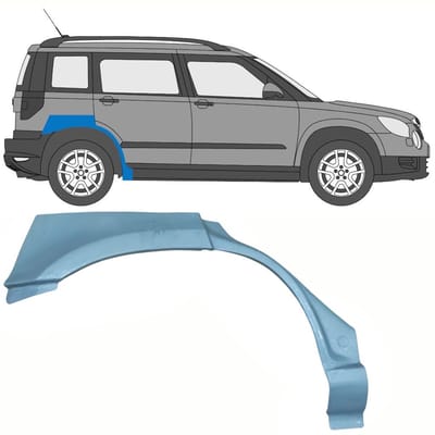Reparatiepaneel achterspatbord voor Skoda Yeti 2009- / Rechts