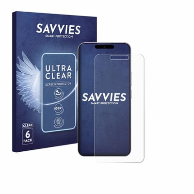 Savvies - Screenprotector voor Oukitel P1 Pro - Folie Beschermfolie transparant 6 Stuks