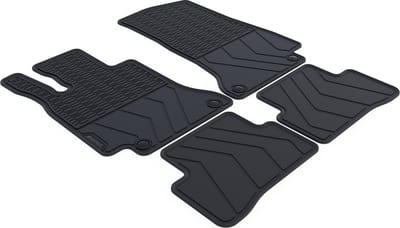 Rubber Automatten geschikt voor Mercedes C-Klasse W205/S205 - 2014-2021 - 4-delig - Uitvoering: Limousine / Estate
