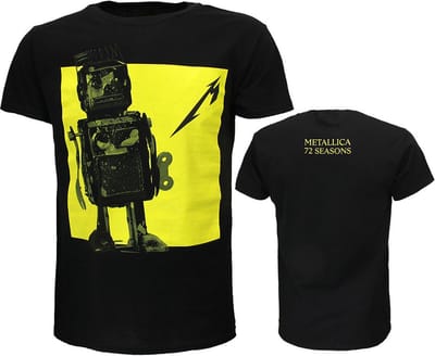 Metallica 72 Seasons Burnt Robot T-Shirt - Officiële Merchandise - S