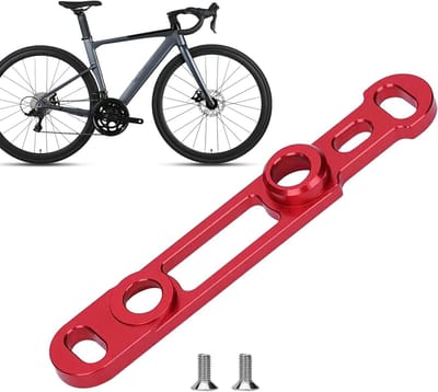 Fiets Schijfrem Adapter - Remonderdeel - Veilig Remmen - Geoptimaliseerde Stabiliteit - Compact Ontwerp - Oud Rood