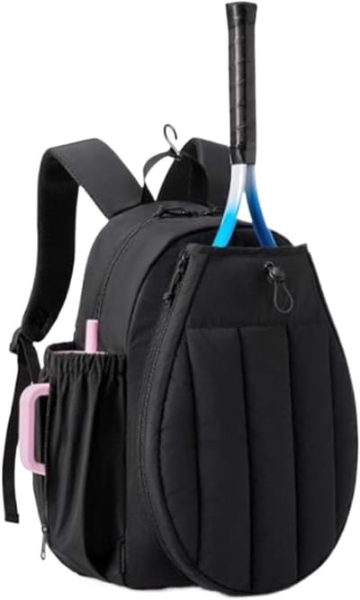 Sportrugzak - Outdoor tas - Sportieve uitrusting - Gewatteerd met schoenenvak - 45.5 cm hoog - Zwart