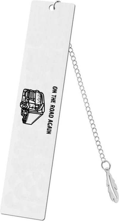 Akyol - on the road again boekenlegger - Vrachtwagen chauffeur - cadeau vrachtwagenchauffeur - leuk cadeau voor de cadeau vrachtwagenchauffeur om te geven - verjaardag cadeau vrachtwagenchauffeur