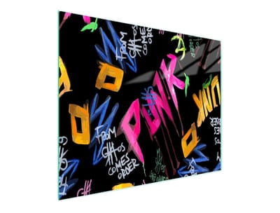 TMK ArtDeko Muziek Serie - Glazen Snijplank - 52x30 cm - Antislip - Figuur
