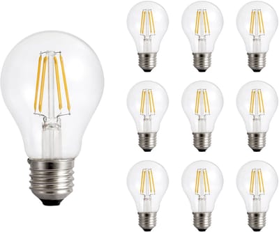 Spectrum LED Lamp A60 E27 - 8.5W - 230V - 1200 Lumen - 4000K Neutraal Wit - Ø60mm - Voor Plafondlamp, Tafellamp of Vloerlamp - 10 stuks