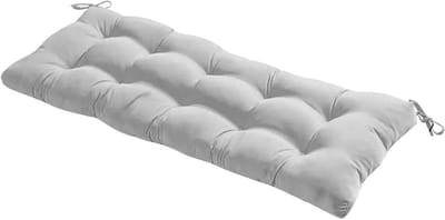 Duo Stoelkussen - Bankkussen - Buiten Ontspannen - Weerbestendig - 120x50cm - Grijs