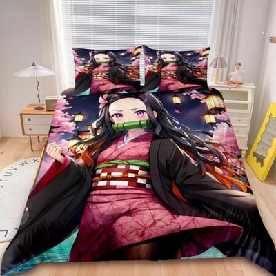 Dekbedovertrek Demon Slaye 3D Exquisite Muichiro tokito Anime Digitale Print Beddengoed Set Dekbed Bed Jeugd Huisdecoratie Jongens Cadeau 240x220cm