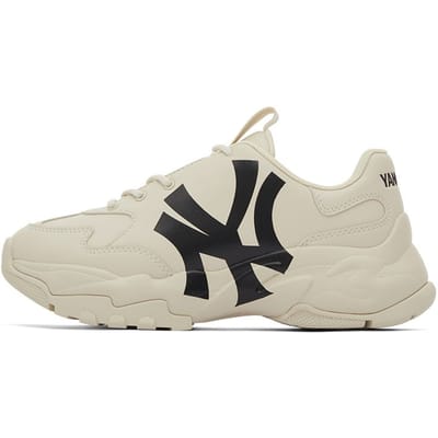 MLB Big Ball Chunky Classic Verbeterde Retro Print Hoogte Verhogend Lage Top Papa Schoenen Unisex sneaker Beige 3ASHC104N-50BGS 40.5 beige