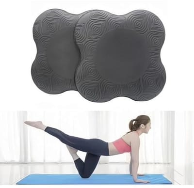 Kenhihi Yoga-kniebeschermers (set van 2) - yoga-rekwisieten en accessoires voor dames en heren, voor fitness, reizen, meditatie, knielen, balans, vloer, pilates pads voor knie en elleboog