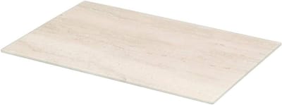 SnelShoppen - Tempered Glass Snijplank 30x20cm - Veelzijdige Keukenaccessoires - Beige - Hittebestendig - Perfect voor Snijden, Koken, Serveren en Pla