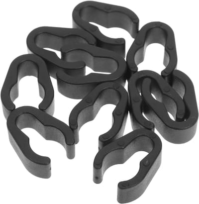 SnelShoppen - Microfoon Kabel Houder Set van 10 Flexibele Plastic Kabelclips voor Kabelorganisatie in Studio, Op Podium en Thuis